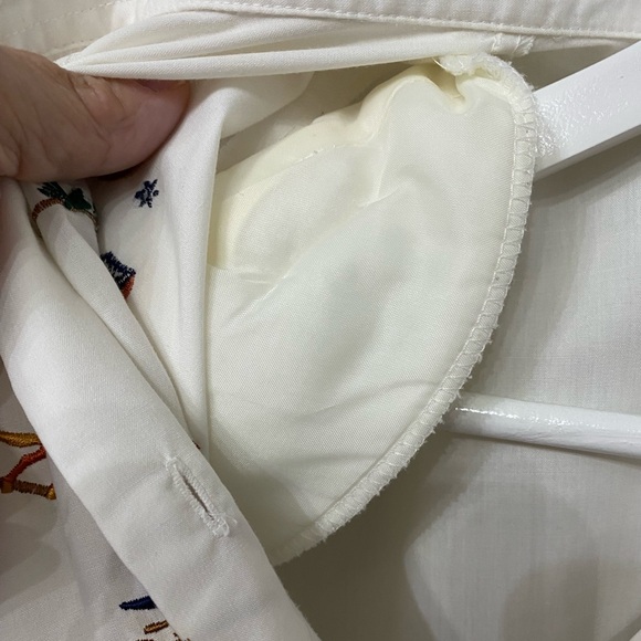 Vtg Women’s Sz 10 Western Style Long Sleeve Button Up Shirt Embroidered Front - Picture 10 of 11